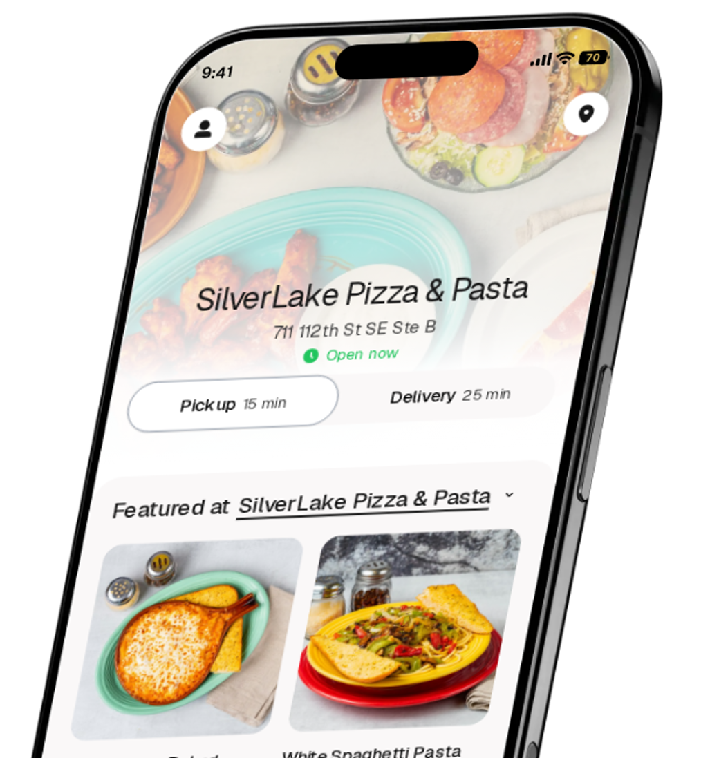SilverLake Pizza & Pasta app preview
